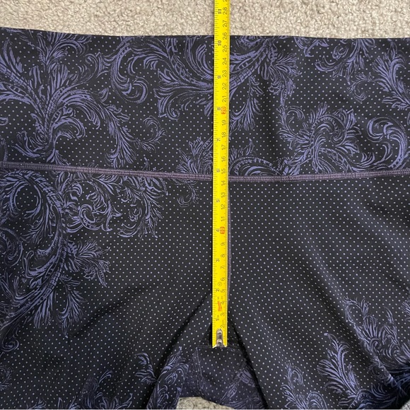 Lululemon Wunder Under High Rise Tight Nulux Foliage Moody Blues Black Size 12 - Picture 14 of 16